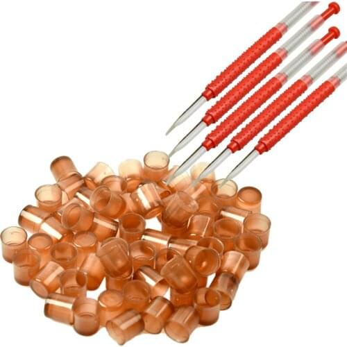 DLKKLB 1 Sets Beekeeping Kit Move Worms Needle Bee Queen Cell Cups Apiculture Red Shofar Grafting Larva Pin Equipment