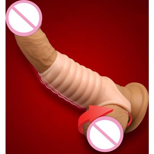 Penis Ring Sleeve Erotic Adult Cock Rings Cbt BDSM Penis Bondage Lock Semen Delay Ejaculation Sex Toys For Men Dick Ring Sleeves