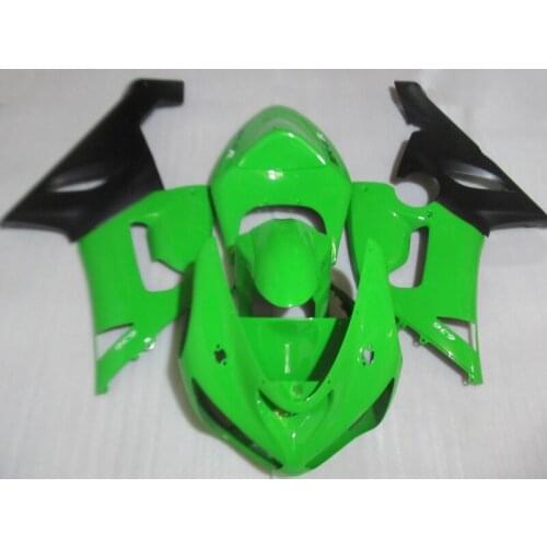 Body kits for Kawasaki ZX6R fairing kits 2005 2006 green black plastic bodywork set 05 06 Ninja 636 fairings S219
