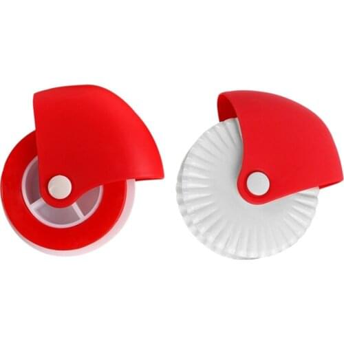 Kitchen DIY Pizza Pastry Lattice Cutter Pastry Pie Decor Wheel Roller for Crust Lattice Pie Ravioli Crimper Knife