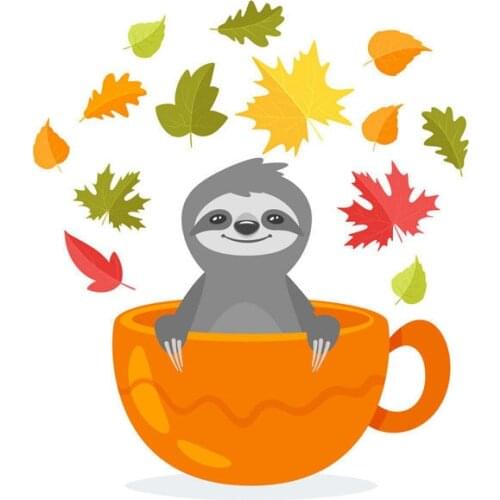 Christmas Sloth Teacup Metal Cutting Dies Christmas 2019 Vintage Scrapbook Album DIY Scrapbook Decorations Craft