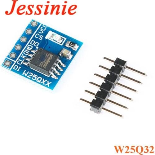 1pc W25Q32 NorFlash Storage Module 32Mbit Flash SPI Interface Control Module