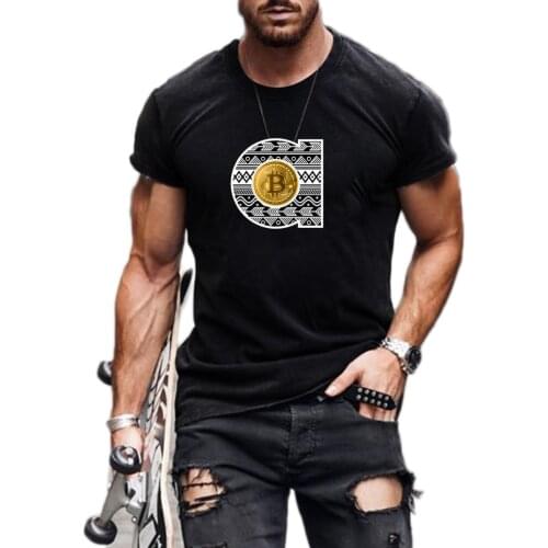 Mens summer plus size cotton T-shirt with letter print short sleeves comfortable fashion casual