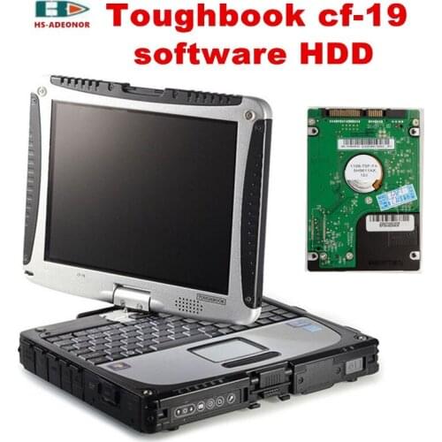 Notebook i5 4g CF19 and HDD with the latest software for car diagnostic tools MB STAR C4/C5 OBD connector DHL free shipment