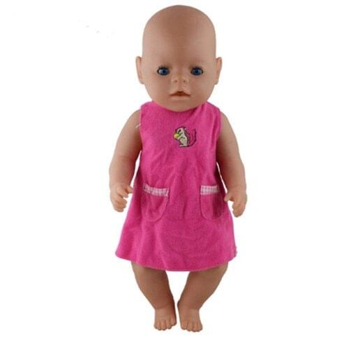 Meired dress clothesFit For born baby 43cm Doll Clothes Doll Accessories For 17inch Baby Doll