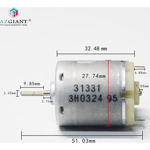Original Knurled 365 Vacuum Cleaner Carbon Brush Motor DC12V 4800 Rpm for Johnson 31331 3H0324
