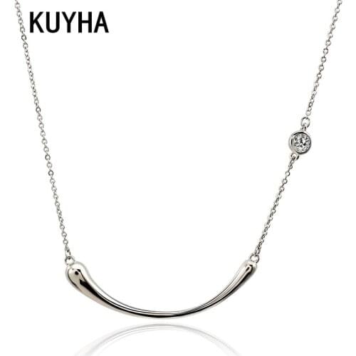 Necklaces Female Male Punk Metal Zircon Necklace Geometric Long Link Choker Collar Statement Chain Jewelry Party