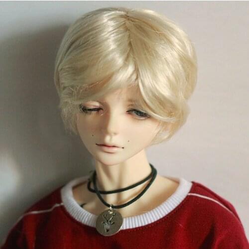 BJD doll wig is suitable for 1/3 1/4 1/6size daily joker bangs multi-color mens high-temperature silk doll accessories