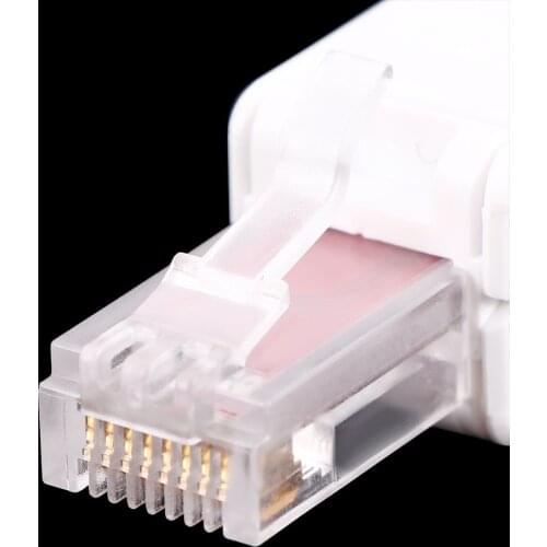 No Crimp Connectors CCTV Ethernet Cable Tool-less Crystal Head Plug CAT6 RJ45 Connector