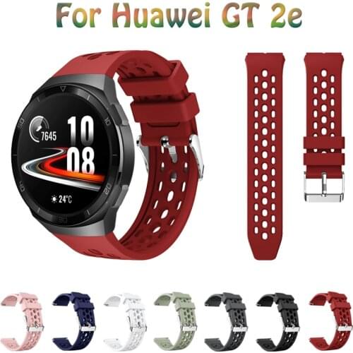 22mm Soft Silicone Strap for Huawei Watch GT 2e Watchband for SmartWatch Original Bracelet Wristband For Huawei gt2e Accessories