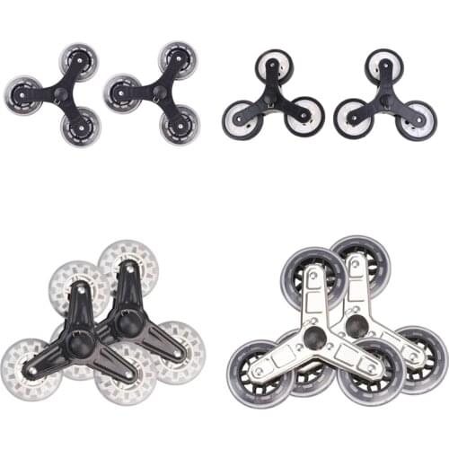 Shopping Cart Stair Climbing Triangle Wheel Sliding Rollers Replacement Casters Three-wheel Stair Climbing Pulley