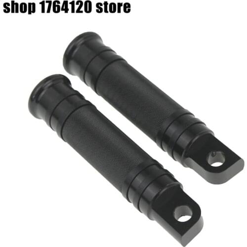 Universal Black CNC Rider Rear Front Foot Pegs Motorcycle Pedal Footrest For Harley Sportster 883 1200 XL Touring Softail Dyna