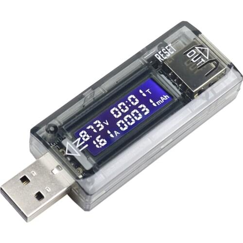 USB Voltage Current Timing Capacity Tester Monitor QC 2.0 Mobile Power Volt Ampere Detector