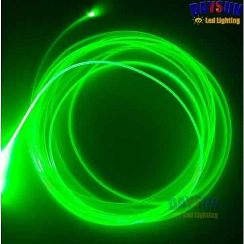 5 Meters Side Glow Optical Fiber Cable Car Decoration Atmosphere Light Universal Dia 1.5mm for Edge Lighting EL Wire Replacement