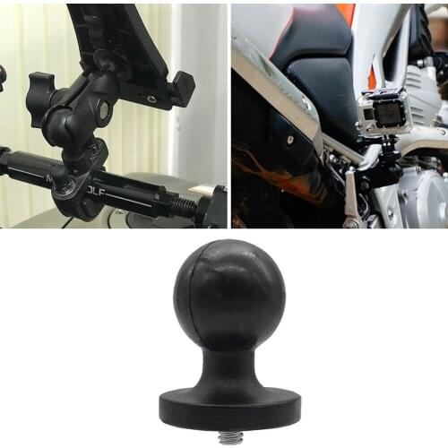 Clamp Ball Base for Aluminum Alloy Motorcycle Handlebar Side Mirror Stem Cellphone Holder Accessory with 1/4 inch Threaded Bolt