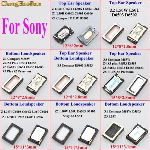ChengHaoRan 1x For Sony Xperia Z Z1 Z2 Z3 Z4 Z5 Mini Compact Z5 Plus M55W Top Bottom Front Back Earpiece Ear piece Loud Speaker