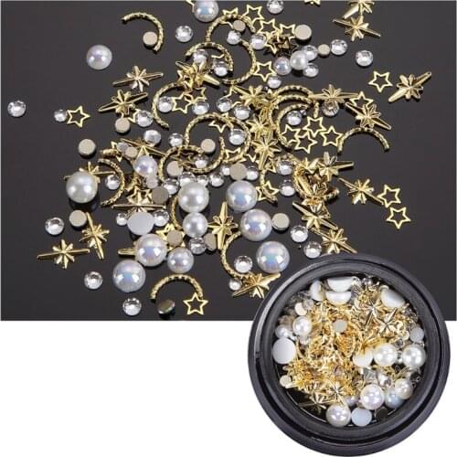 1 box Nail Art Decorations DIY Colorful Rhinestones For Nails Accessoires Diamonds Nail Charms Jewelry Stones Manicure