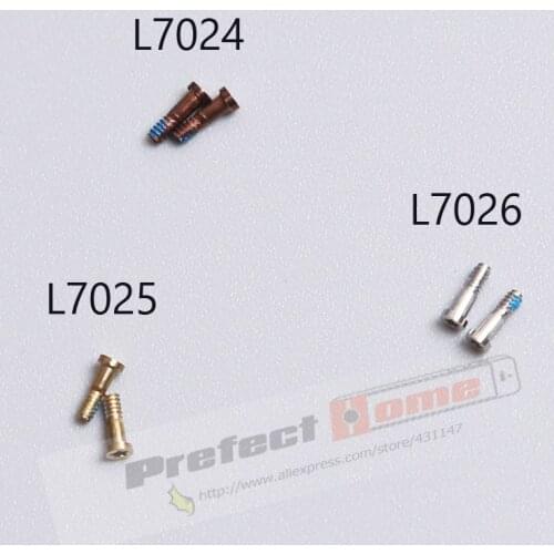 2pcs/lot Torx Five Pointed Star Screw Pentacle Dock Bottom Connector Bolt For iPhone6 6Plus 5.5" black/white/gold