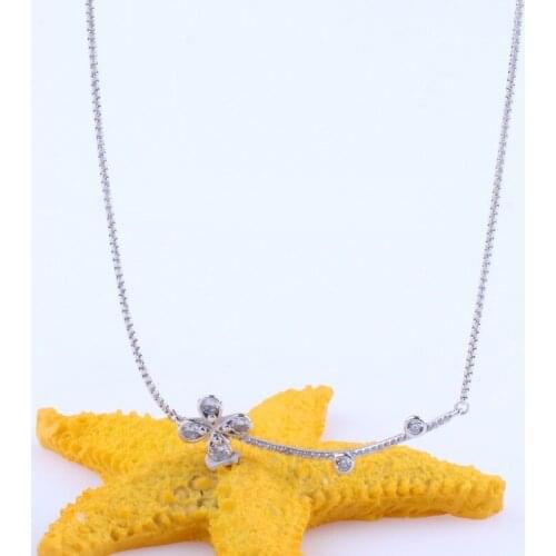 2020 New 925 Sterling Silver Pan necklace Silver Lucky Clover Pan necklace For Women Wedding Party Gift Fashion Jewelry