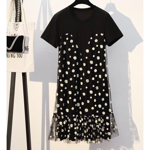 2021 New Arrive Summer Maternity Dress Woman Voile Patchwork Large Size Dresses Pregnant Woman Clothing MD-02773