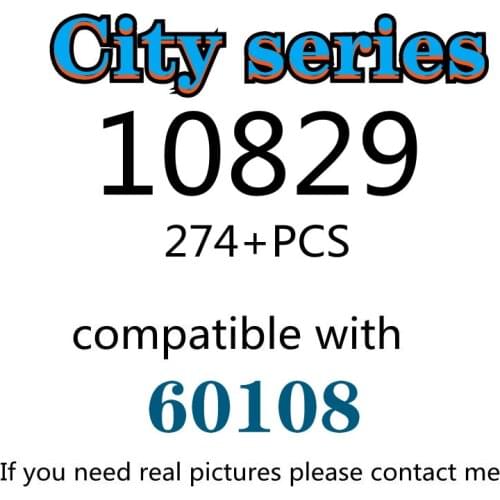 274PCS 10829 Building Block Toy City Series 60108 Assembled Building Block Childrens Toy Gifts