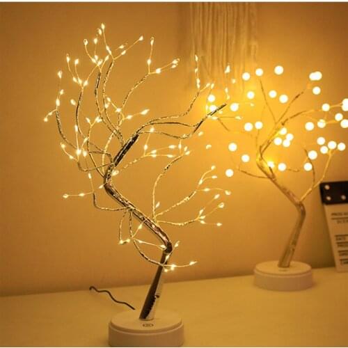 36/108 LEDS Home Decoration Tree Light Power By USB/3*AAA Battery Touch Switch Night Light Bedroom Bar Decor Fairy Light