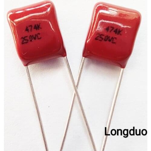 50pcs 474J 470nf 0.47uf 250V Type CBB Metallized Polypropylene Film Capacitors