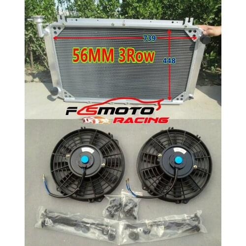 FOR NISSAN PATROL GQ SAFARI 2.8 & 4.2LT DIESEL Y60 Aluminum radiator+FAN