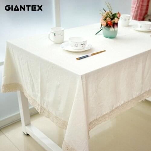Kitchen White Table Cloth Cotton Linen Tablecloth Rectangular Tablecloths Dining Table Cover Obrus Tafelkleed mantel mesa nappe