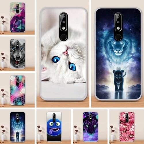 Case For Nokia 5.1 Plus Case Silicon Soft TPU Paint Back Cover For Nokia X5 Cover Bumper Protective For Nokia5.1 Plus Phone Case