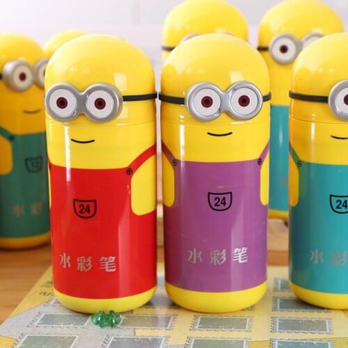 Childrens drawing pen stationery Daddy style watercolor pen set nontoxic painting color pens small prize baby brush wholesale