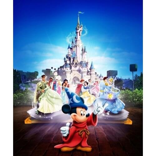 Disney Mickey 5D DIY Diamond Embroidered Cross Stitch Family Party Cartoon Full Diamond Mosaic Diamond Painting Decoration