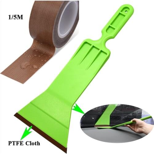 FOSHIO Car Windshield Film Install Window Tint Solar Foils Vinyl Wrapping Long Squeegee Bulldozer Wiper Cleaning Tool 1/5M PTFE