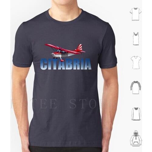American Citabria T Shirt Cotton Men Diy Print American Citabria Avgeek Aviation Airplane Airplane Tail Dragger Aerobatics