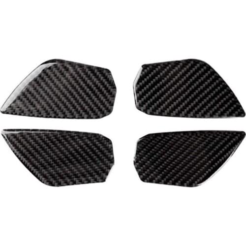 Car Carbon Fiber Door Wrist Trim Inner Door Handle Decoration Cover for Honda Civic 10Th Gen 2020 2019 2018 2017 2016