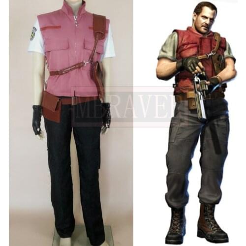 Chris Barry Burton Cos Cosplay Costume Halloween Uniform Outfit Custom Made Any Size