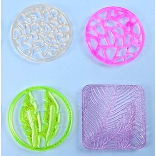 Round Tea Tray Coaster Mold 1 Piece Silicone Epoxy Resin Coaster Mold Used to Make Artificial Agate Pieces Coasters