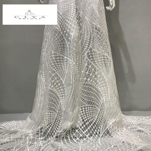 Bridal Lace Fabric 130cm Width Dress Lace Fabric Bridal Lace Fabric Sequins Lace Fabric Sell By 1 Yard