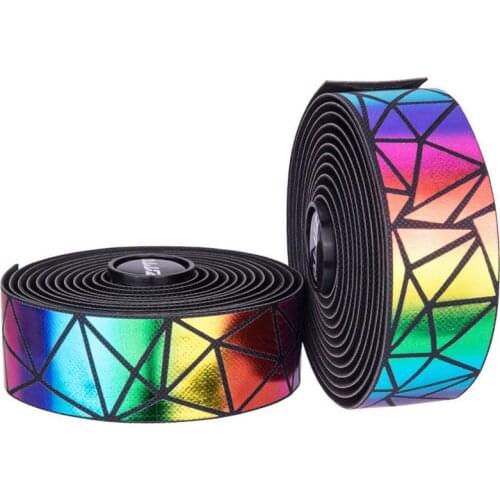 Road Bike Bar Tapes Colorful Handlebar Tape Pu Tape Waterproof Race Cycling Toughness Vibration Damping Anti-slip Tapes Hot Sale