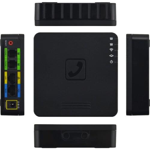 Best type VoIP wireless Router with 2 ports Voice over IP GT202 with WIFI VOIP gateway telephone GT202 SIP PBX Voip Adapter