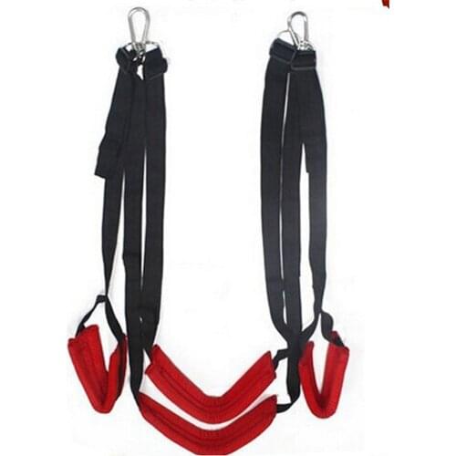 Love Swing Chairs Sex Swings for Couples Lovers Red Sex Sling Bandage Set BDSM Bondage Products Sex Furniture Erotic Toys ST115
