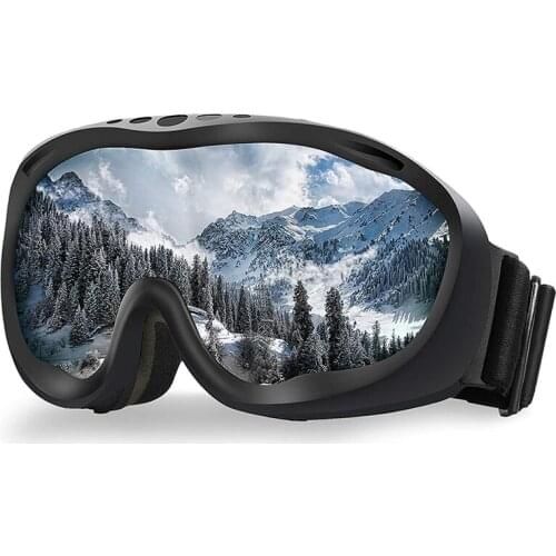 Ski Snowboard Goggles Double-Layer Spherical Lenses UV Protection Anti Fog Snow Goggles for Men Women Youth