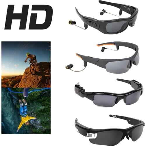HD Sport Video Sunglasses Action Camera 1080P Mini Camera with Earphone DVR Eyewear Video Recorder Support TF Card
