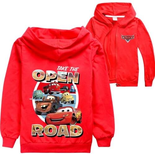 Disney Cars Baby Boys Cartoon Clothes Fashion Autumn Children Zippper Coat 95 Cars Baby Boys Thin Hooded Jacket Toddler Coat
