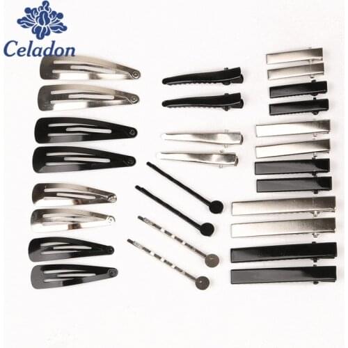 Fashion Iron Jewelry Hair Clips Barrettes Headwear Duckbill Folder Hairdressing Clamps Salon Hairpins Women Hair Accessories