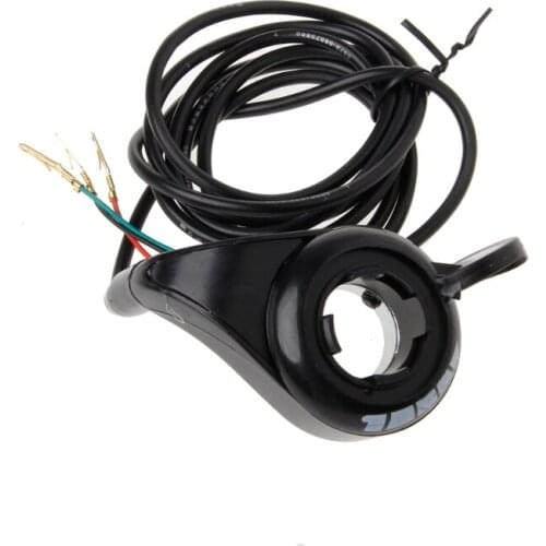 24v 36v 48v Motorcycle 7/8 Handlebar Black Thumb Throttle Electric Bike Scooter 40GF