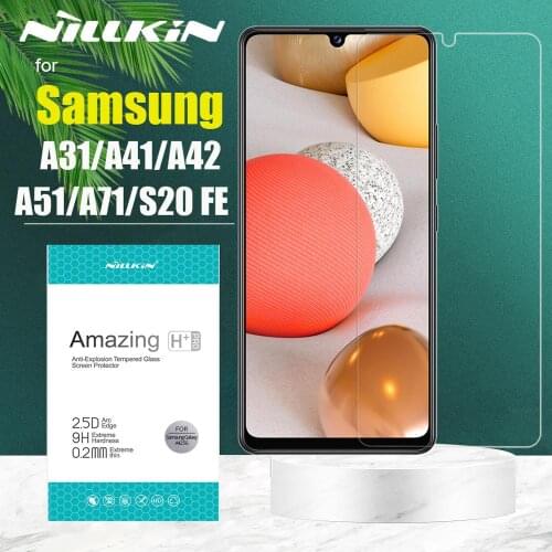 Nillkin 9H Hard Clear Safety Glass Screen Protector for Samsung Galaxy A31 A41 A42 A50 A51 A70 A71 S20 FE 2020 5G Tempered Glass