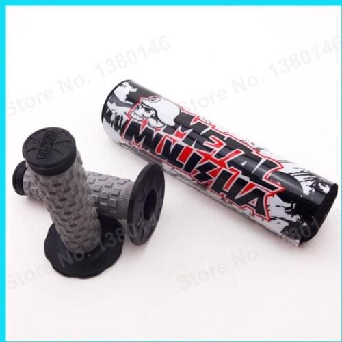 7/8" HandleBar Cross Bar Pad + Pillow Top Hand Grip For CRF KLX TTR YZF Pit Pro Pit Dirt Motor Bike MX Motocross Motorcycle