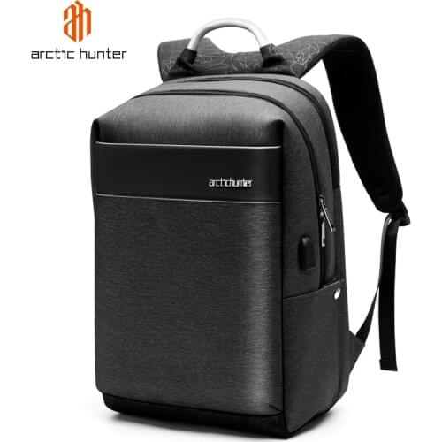 ARCTIC HUNTER Laptop Backpack for Men Women USB Charging Bag Pack Waterproof Multifunction Male Backbag Business Travel Rucksack