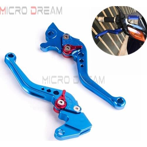 Blue Motorcycle CNC Brake Levers For Yamaha Scooter JOG 100 Adjustable Front Brake Clutch Lever Left/Right Hand Control Lever